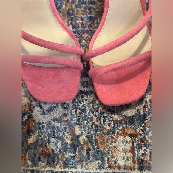Veronica Beard Mariel Women’s Ankle Strap Sandal in Size 7.5 in Coral - Picture 10 of 11